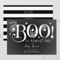 Baby-Shower élégant Noir & Blanc BOO