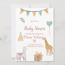 Invitation Baby shower Élégante - Neutre pour les 