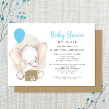 Baby shower Elephant Boy par courrier