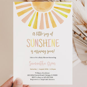 Invitation Baby Shower Ensoleillé