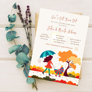 Invitation Baby Shower ensoleillé et estival lumineux