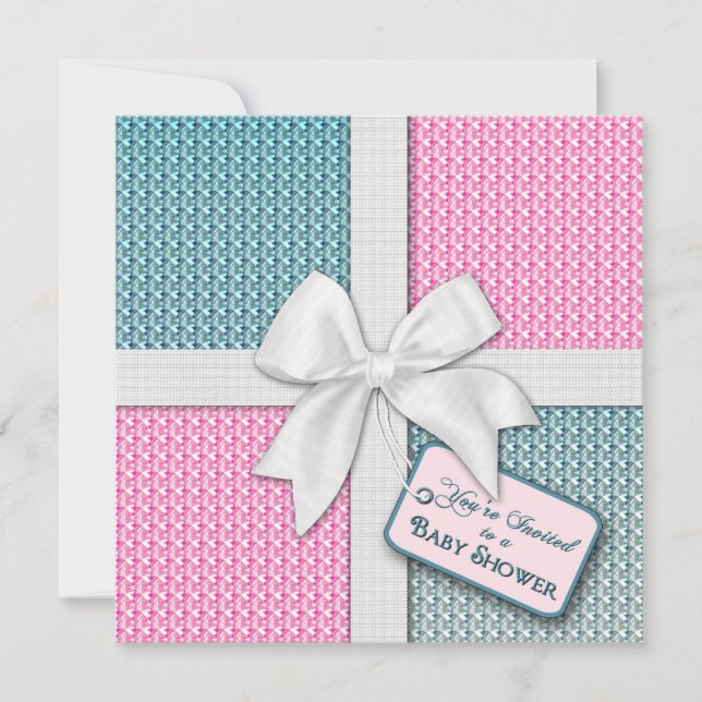 Invitation baby shower - Enveloppe cadeau (Devant)