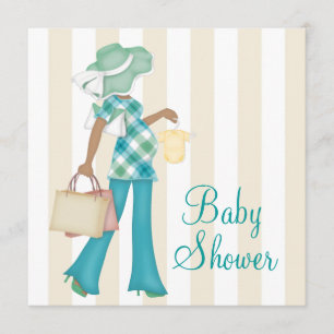 Invitation Baby-Shower Ethnique Maman Chic