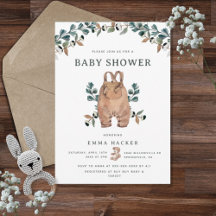 Baby shower Eucalyptus Boho