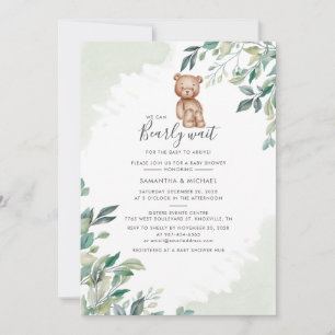Invitation Baby shower Eucalyptus Botanique Moderne Couples