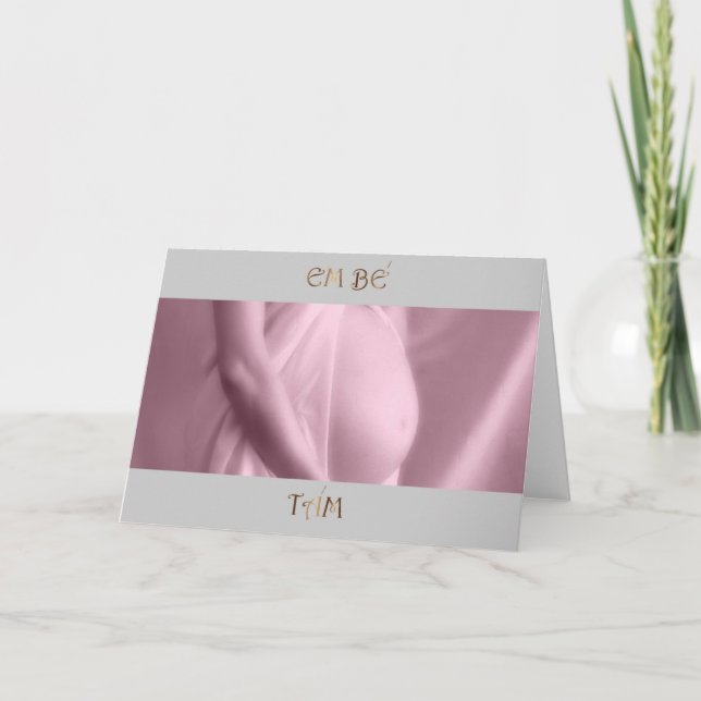 Invitation Baby shower Expecting a baby VIETNAM (Devant)