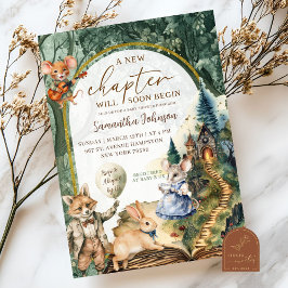 Invitation Baby shower Fairytale du livre forestier enchanté