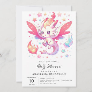 Invitation Baby shower Fairytale Fiery
