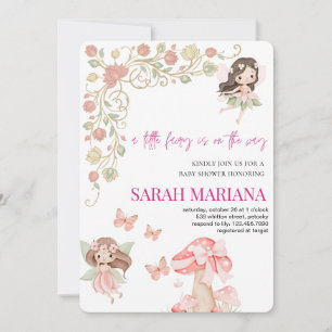 Invitation Baby Shower Fée Enchantée