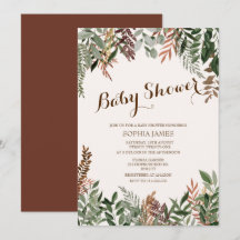 baby shower Feuille А automne