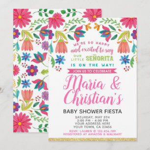 Invitation Baby shower Fiesta