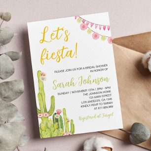 Invitation Baby shower Fiesta mexicaine