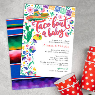 Invitation Baby shower Fiesta Taco