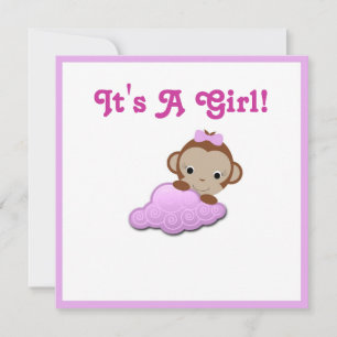 Invitation Baby shower (Fille)