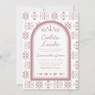 Invitation Baby shower fille Cielito Lindo