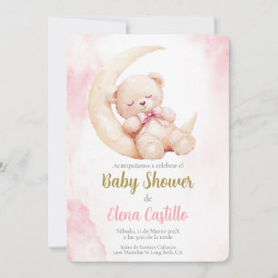 Invitation Baby shower fille en espagnol