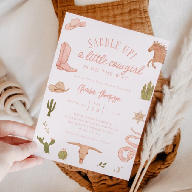 Invitation Baby shower fille petite fille (Créateur téléchargé)