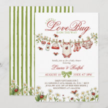 Baby Shower Fille Punaise d'Amour