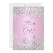 Baby Shower Fille Rose Hiver WonderLand