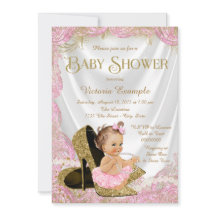 Baby Shower Filles Chaussures à Talons Perles