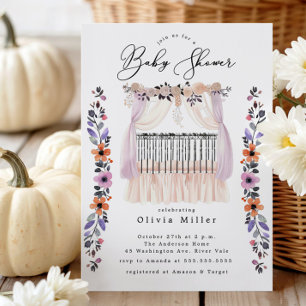 Invitation Baby shower floral