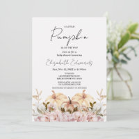 Baby shower Floral Boho Floral Little Citrouille