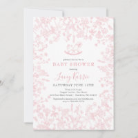 Invitation baby shower floral de la Chinoiserie ro