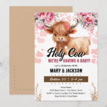 Baby shower Floral de la Vache Sainte