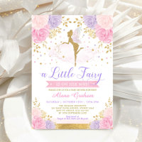 Baby shower Floral Fairy Pink violet