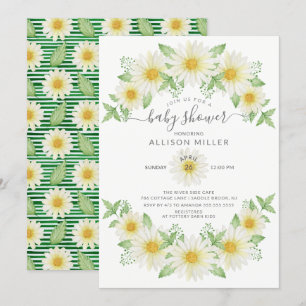 Invitation Baby shower Floral Fraîché