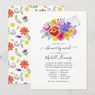 Invitation Baby Shower Floral Mexicain Fiesta par la Poste