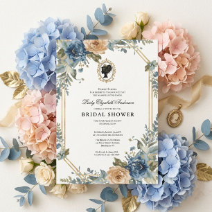 Invitation Baby shower floral régence