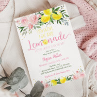 Baby shower floral rose citronnier