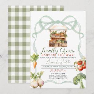 Invitation Baby shower frais à croissance locale Bow
