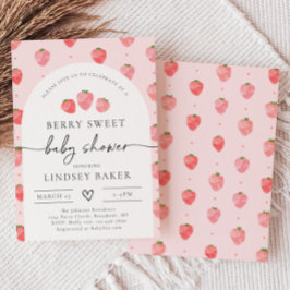 Invitation Baby shower fraise | Berry Baby