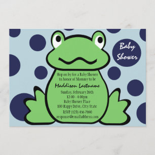 Invitation Baby shower Froggy