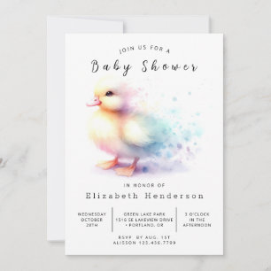 Invitation Baby shower Fun Custom Duck
