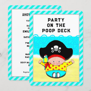 Invitation Baby shower Garçon