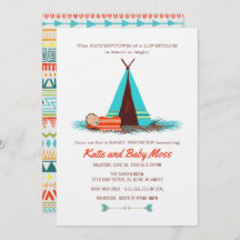 Invitation Baby shower garçon | Boho Chic