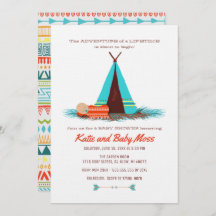 Invitation Baby shower garçon | Boho Chic