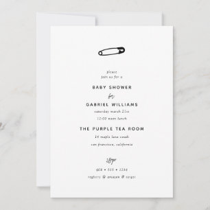 Invitation Baby shower   Garçon de sécurité bébé