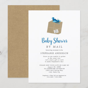 Invitation Baby shower garçon par courrier