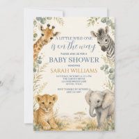 Baby Shower Garçon Safari Africain