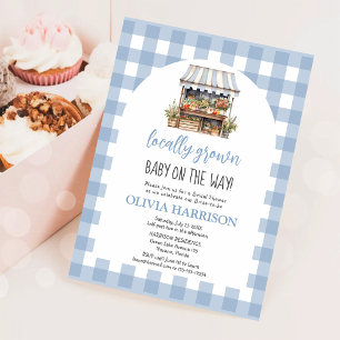 Invitation Baby Shower Genre Neutre de Produits Locaux