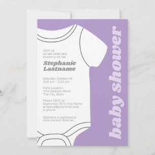 Invitation Baby Shower Genre Neutre Fantaisiste Lave-linge