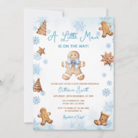 Baby Shower Gingerbread Flocons de Neige Hiver