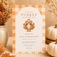 Baby Shower Gingham de la Petite Fête de Thanksgiv