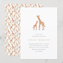 Baby shower Giraffe