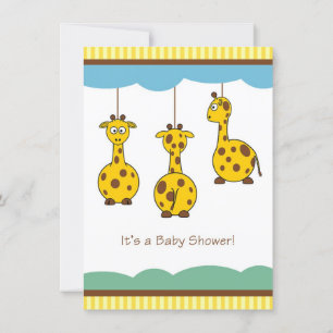 Invitation Baby shower Giraffe