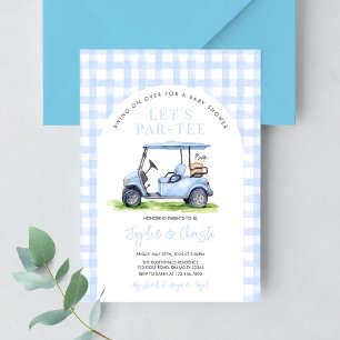Invitation Baby Shower Golf Let's Par-Tee Heure de Tee